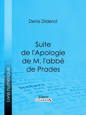 cover image of Suite de l'Apologie de M. l'abbé de Prades